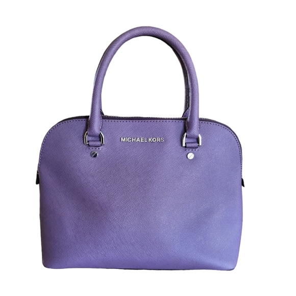 138. Michael Kors Purple Handbag - Picture 1 of 7